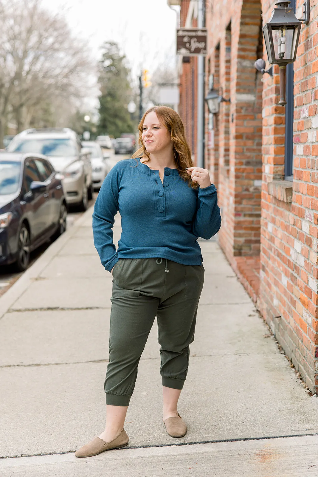 Big Button Pull-Over Top