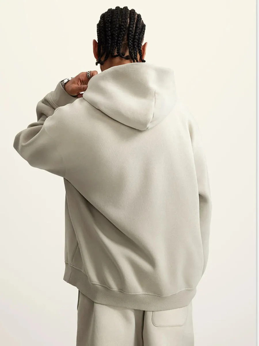 Fashion Warm Loose Heavyweight Hooded Sweatshirt