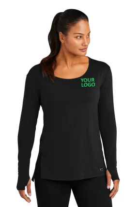 OGIO Ladies Luuma Long Sleeve Customized Tunics, Blacktop