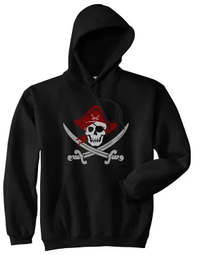 Pirate Captain And Swords Mens Pullover Hoodie