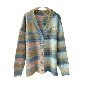 Pre Order:  Soft Stripes Gradient Knit Cardigan