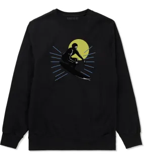 Surfing Surfer Mens Crewneck Sweatshirt