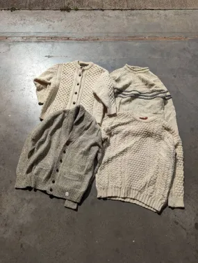 Vintage Traditional Chunky Wool Sweaters Cardigan