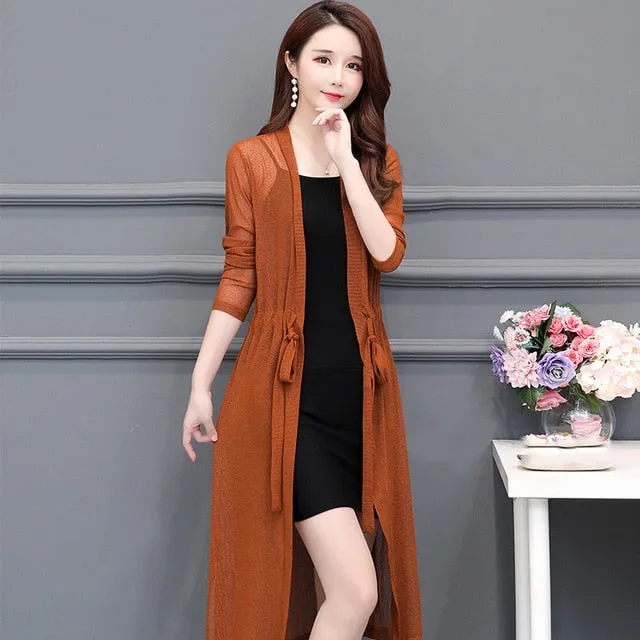 Women Oversize Long Cardigan Sweater